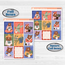Bear and Plant Kit | Weekly Sticker Kit for Vertical Planners like Erin Condren | Homebody | KIT-385-A