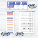 Bear and Plant Kit | Plum Vertical Priorities 7x9 Planner Kit Stickers | Homebody | KIT-385-J