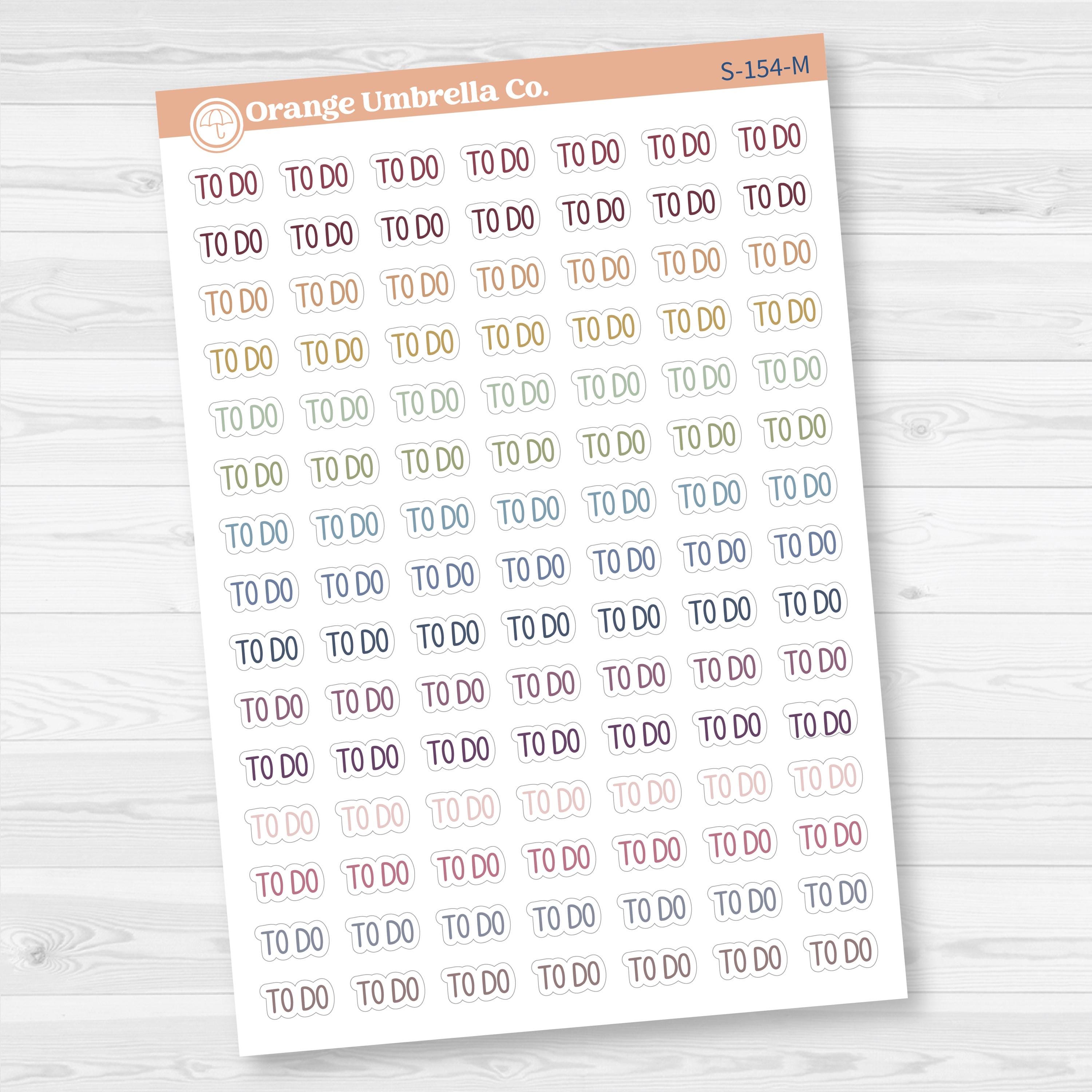 To Do Planner Stickers | F8 | S-154