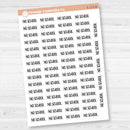 No School Planner Stickers | F8 | S-173