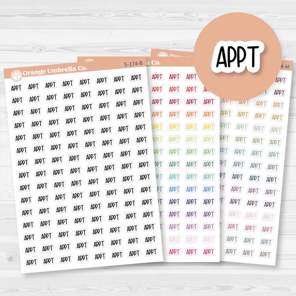 Appointment Planner Stickers | F8 | S-174