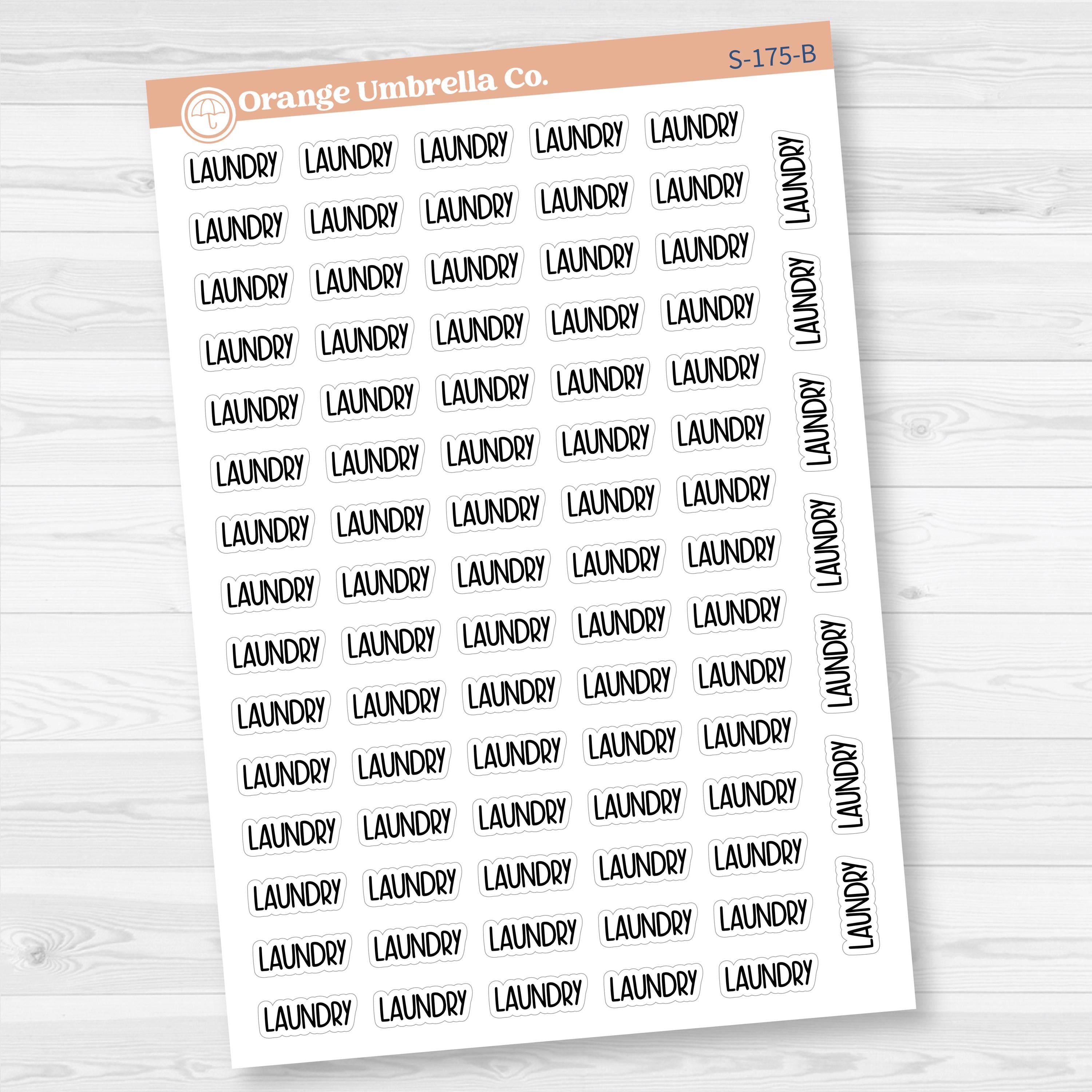 Laundry Planner Stickers | F8 | S-175