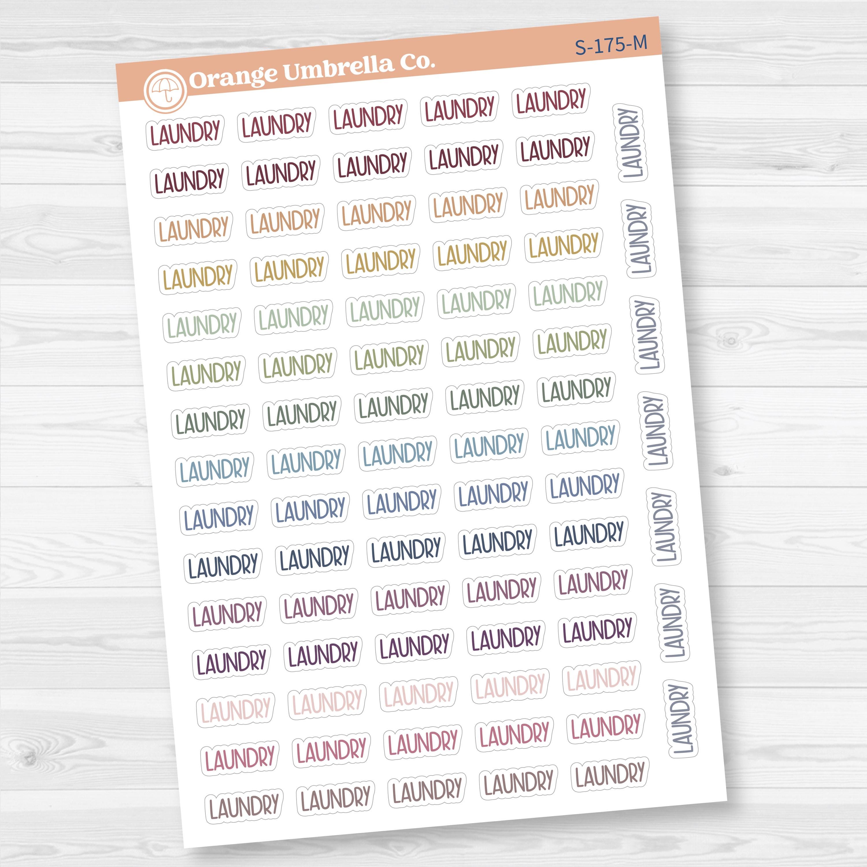 Laundry Planner Stickers | F8 | S-175