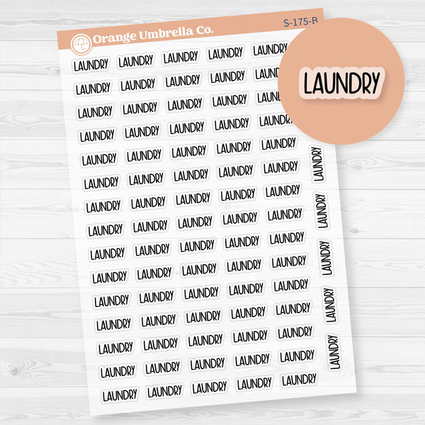 Laundry Planner Stickers | F8 | Clear Matte | S-175-BCM