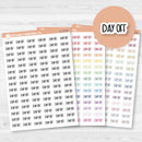 Day Off Planner Stickers | F8 | S-176