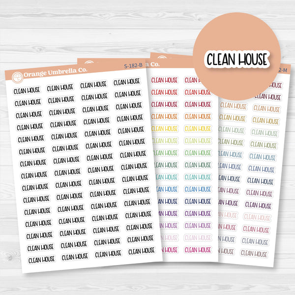 Clean House Script Planner Stickers | F8 | S-182