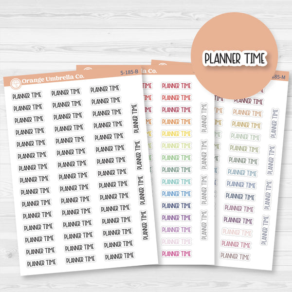 Planner Time Script Planner Stickers | F8 | S-185