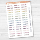 Planner Time Script Planner Stickers | F8 | S-185