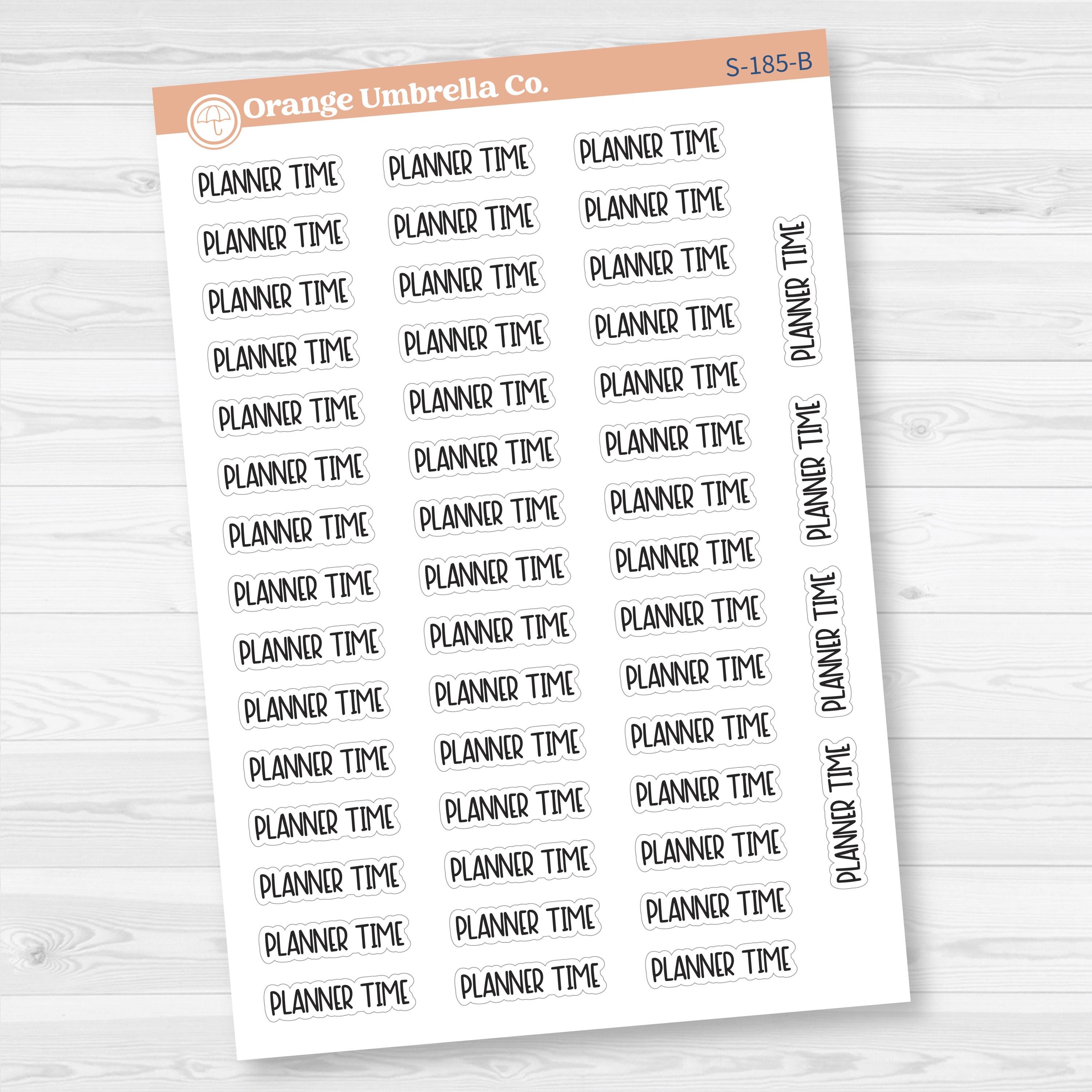 Planner Time Script Planner Stickers | F8 | S-185