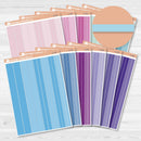 Washi Strip Planner Stickers | Vibrant Color Palette | C-411-C-422