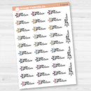 Swim Practice Icon Script Planner Stickers | F17 | E-026