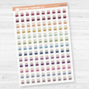 Micro Birthday Cake Icons Planner Stickers | Clear Matte | I-076-CM