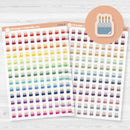 Micro Birthday Cake Icons Planner Stickers | Clear Matte | I-076-CM