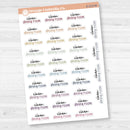 Clean Dining Room Script Planner Stickers | F17 | S-213