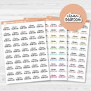 Clean Bedroom Script Planner Stickers | F17 | S-214