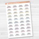 Clean Basement Script Planner Stickers | F17 | S-215