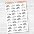 Clean Play Room Script Planner Stickers | F17 | S-216
