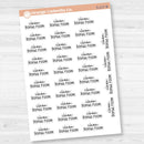 Clean Bonus Room Script Planner Stickers | F17 | S-217