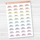 Clean Bathroom Script Planner Stickers | F17 | S-218