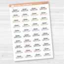 Clean Bathroom Script Planner Stickers | F17 | S-218