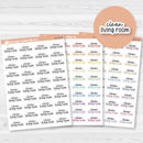 Clean Living Room Script Planner Stickers | F17 | S-219
