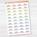 Clean Living Room Script Planner Stickers | F17 | S-219