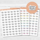 Clean Floors Script Planner Stickers | F17 | S-220