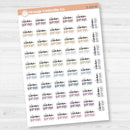 Clean Garage Script Planner Stickers | F17 | S-222