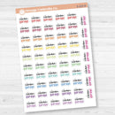 Clean Garage Script Planner Stickers | F17 | S-222