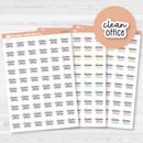 Clean Office Script Planner Stickers | F17 | S-223