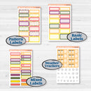 Spring Sticker Kit, Flower Stickers, Floral Planner Kit | Hobonichi Cousin Weekly & Daily Planner Kit Stickers | Flower Garden | KIT-381-E