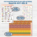 Spring Sticker Kit, Flower Stickers, Floral Planner Kit | Hobonichi Cousin Weekly & Daily Planner Kit Stickers | Flower Garden | KIT-381-E