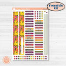 Spring or Summer Floral Kit | Freestyle Kit Any Planner Kit Stickers | Flower Garden | KIT-381-K