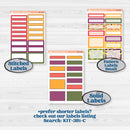 Spring or Summer Floral Kit | 7x9 Plum Daily Planner Kit Stickers | Flower Garden | KIT-381-P