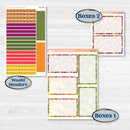 Spring or Summer Floral Kit | 7x9 Plum Daily Planner Kit Stickers | Flower Garden | KIT-381-P