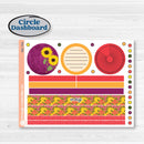 Spring or Summer Floral Kit | 7x9 Plum Monthly & Dashboard Planner Kit Stickers | Flower Garden | KIT-381-T