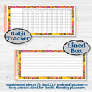 Spring or Summer Floral Kit | 7x9 Erin Condren Life Planner Monthly & Dashboard Planner Kit Stickers | Flower Garden | KIT-381-W