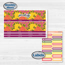 Spring or Summer Floral Kit | 8.5 x 11 Erin Condren Monthly Planner Kit Stickers | Flower Garden | KIT-381-X