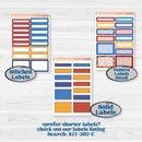 Floral Memorial Day Kit | A5 Compact Vertical Planner Kit Stickers for Erin Condren | Brave | KIT-382-G