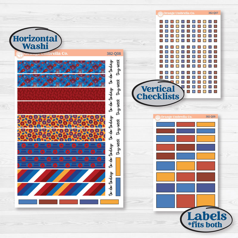 Floral Memorial Day Kit | Laurel Denise Standard Vertical & Horizontal Planner Kit Stickers | Brave | KIT-382-Q