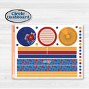 Floral Memorial Day Kit | 7x9 Plum Monthly & Dashboard Planner Kit Stickers | Brave | KIT-382-T