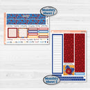 Floral Memorial Day Kit | 7x9 Plum Monthly & Dashboard Planner Kit Stickers | Brave | KIT-382-T
