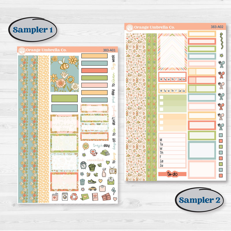 Mother's Day Kit | Weekly Sticker Kit for Vertical Planners like Erin Condren | Mom's Day Off | KIT-383-A