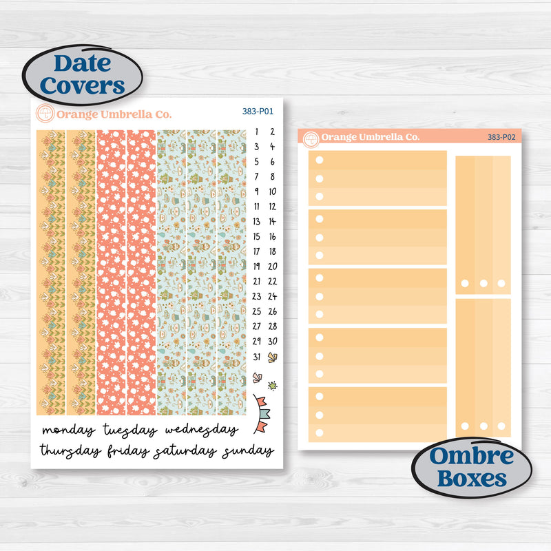 Mother’s Day Kit | 7x9 Plum Daily Planner Kit Stickers | Mom's Day Off | KIT-383-P