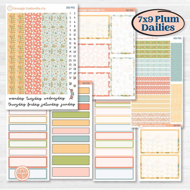 Mother’s Day Kit | 7x9 Plum Daily Planner Kit Stickers | Mom's Day Off | KIT-383-P