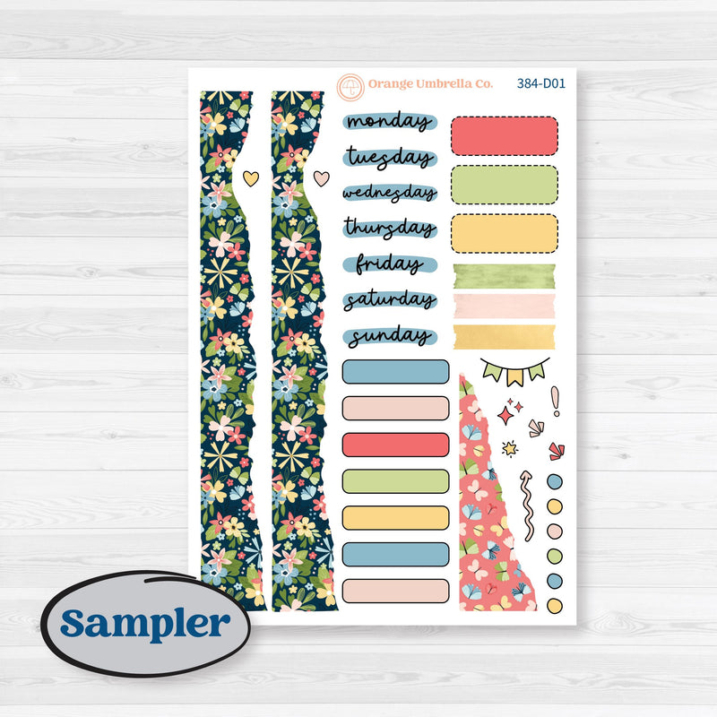 Butterflies & Rainbow Summer Kit | Journaling Kit Planner Stickers | Spring Breeze | KIT-384-D