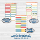 Butterflies & Rainbow Summer Kit | A5 Daily Duo Planner Kit Stickers | Spring Breeze | KIT-384-L