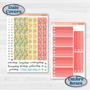 Butterflies & Rainbow Summer Kit | A5 Plum Daily Planner Kit Stickers | Spring Breeze | KIT-384-N