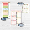 Butterflies & Rainbow Summer Kit | A5 Plum Daily Planner Kit Stickers | Spring Breeze | KIT-384-N