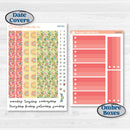 Butterflies & Rainbow Summer Kit | 7x9 Plum Daily Planner Kit Stickers | Spring Breeze | KIT-384-P